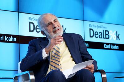 Activist investor Carl Icahn has accused Wall Street of 'subjectively selecting' ESG issues without considering societal impacts. Getty