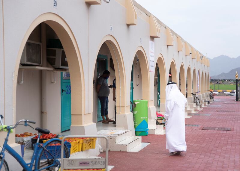 DIBBA AL HISN, UNITED ARAB EMIRATES. 15 APRIL 2020. 
Dibba Al Hisn’s vegetable and fruits market.
(Photo: Reem Mohammed/The National)

Reporter:
Section: