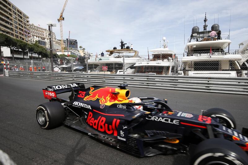Max Verstappen of Red Bull during the Monaco GP on Sunday. EPA