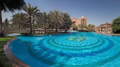 The pool at Emirates Palace in Abu Dhabi. Courtesy Emirates Palace 