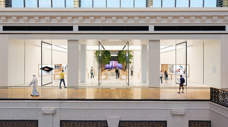 The Apple Store at Mall of the Emirates, Dubai. Photo: Apple