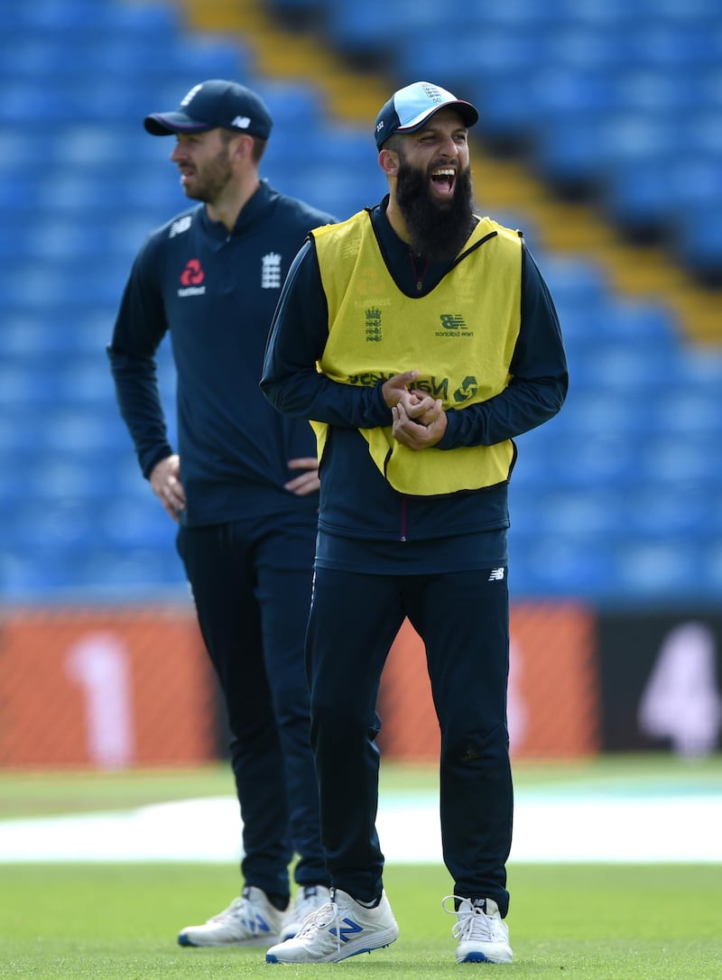 LEEDS, ENGLAND - JUNE 20: Moeen Ali of England during a nets session at Headingley on June 20, 2019 in Leeds, England. (Photo by Gareth Copley/Getty Images)