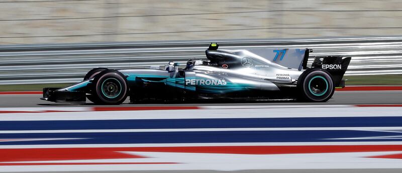 Mercedes driver Valtteri Bottas comes through a turn. Darron Cummings / AP Photo