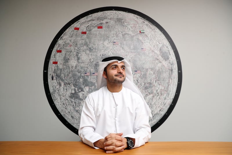 Dr Hamad Al Marzooqi, project manager of the Emirates Lunar Mission that aims to send a lunar rover named Rashid to the Moon in 2022. Chris Whiteoak / The National