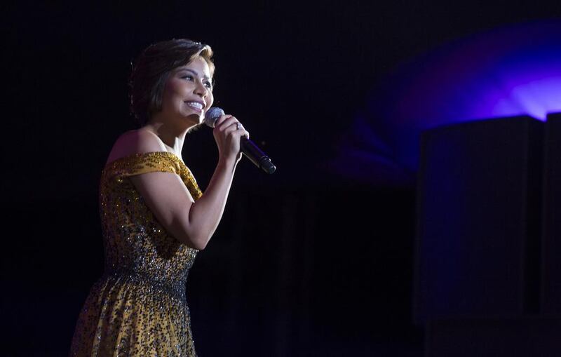 Sherine Abdelwahab performs at the 2016 Mawazine Festival in Morocco. Courtesy Wahid Tajani 