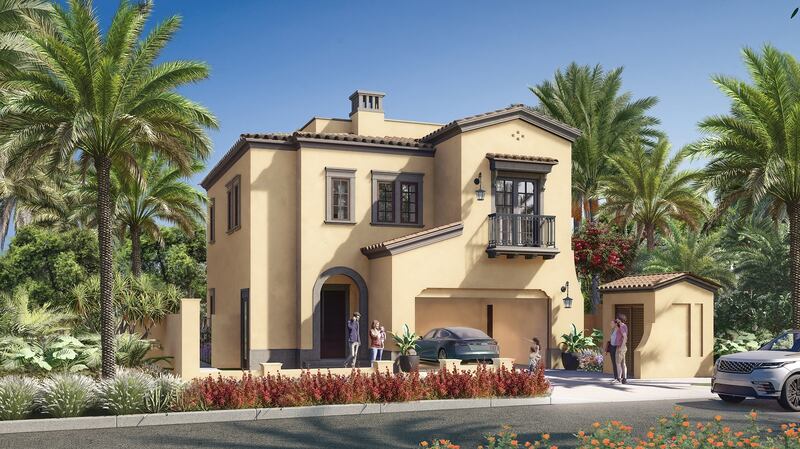A rendering of a three-bedroom villa in phase one at Bloom Living. All images courtesy Bloom Holding