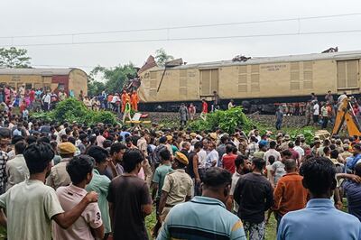 Indian authorities launched a rescue operation after the deadly train crash in West Bengal, with about 50 passengers taken to hospital. AFP
