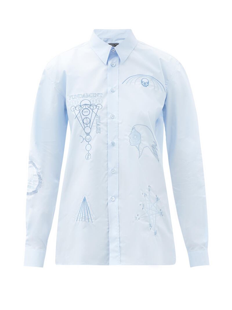 Embroidered poplin shirt from spring / summer 2003
