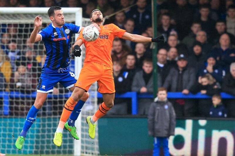 Wolves v Newcastle, Saturday, 7pm: A draw at Rochdale in the FA Cup, three successive Premier League defeats. Newcastle fans will be anxiously looking down at the table, rather than upwards. Brazilian striker Joelinton has failed miserably to win over the fans so far and something needs to change. AFP
PREDICTION: Wolves 3 Newcastle 1