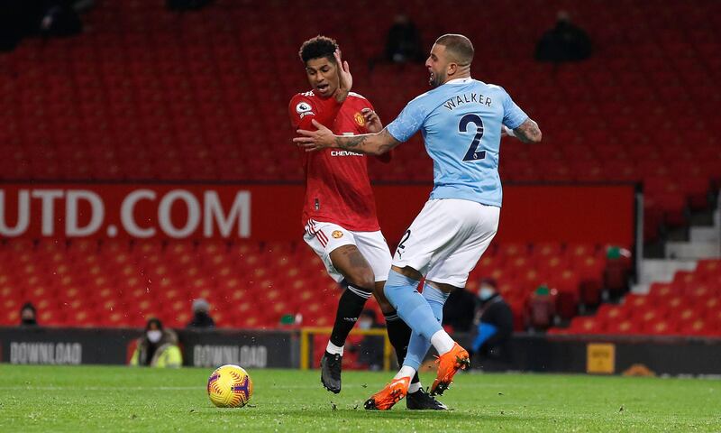 Kyle Walker, 6 – Very nearly conceded a penalty for a foul on Marcus Rashford. Fortunately for the England defender, VAR ruled it out for an offside infringement. PA
