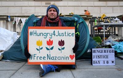 Richard Ratcliffe, the husband of Nazanin Zaghari-Ratcliffe, has gone on hunger strike for the second time in two years and intends to sleep in a tent after his wife lost her latest appeal in Iran. EPA
