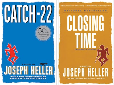 Joseph Heller's renowned Catch-22 was published in 1961 and its sequel Closing Time followed in 1994. Photos: Simon & Schuster