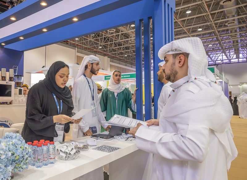 An all-time high of 92,000 Emiratis now work in the private sector. Photo: Sharjah Job Fair