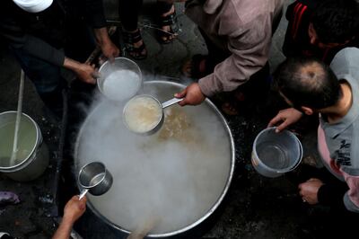 The meal that Walid Al Hattab makes is known as 'gresha'. Fady Hossam for The National.