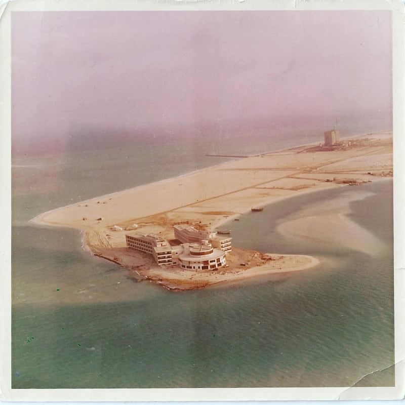 An aerial photo of the Khalidiya neighbourhood in Abu Dhabi taken by Mohammed Khaled in 1974. Ali Khaled