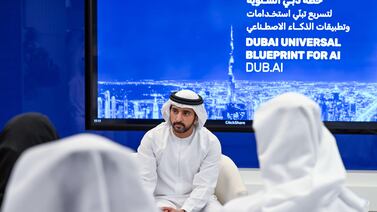 Sheikh Hamdan bin Mohammed, Crown Prince of Dubai, at the AI Retreat 2024 event. Photo: Dubai Media Office