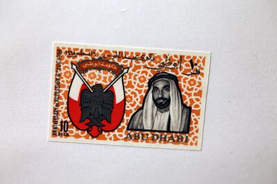 40@40 Prototype postage stamp from Abu Dhabi 1968

Courtesy Mohammed Al Fahim
Photography; Razan Alzayani, Deepthi Unnikrishnan & Tian Chang