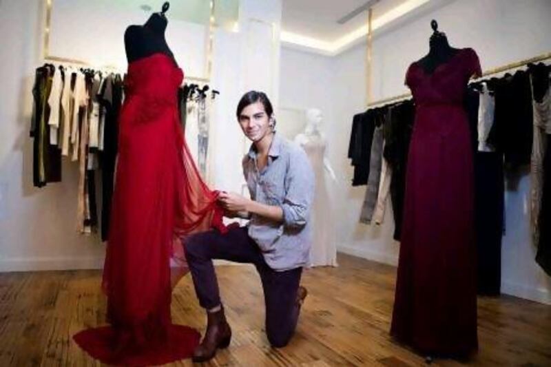 Sixteen-year-old Dubai resident Andrea Brocca is the world's youngest designer, according to Guinness World Records. Sarah Dea / The National