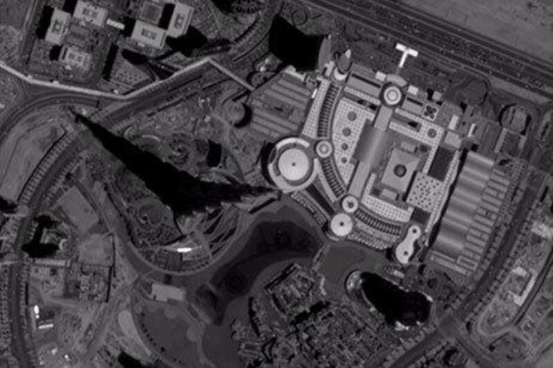 A still from the 27-second black-and-white video that was taken using a satellite owned and operated by Skybox Imaging.