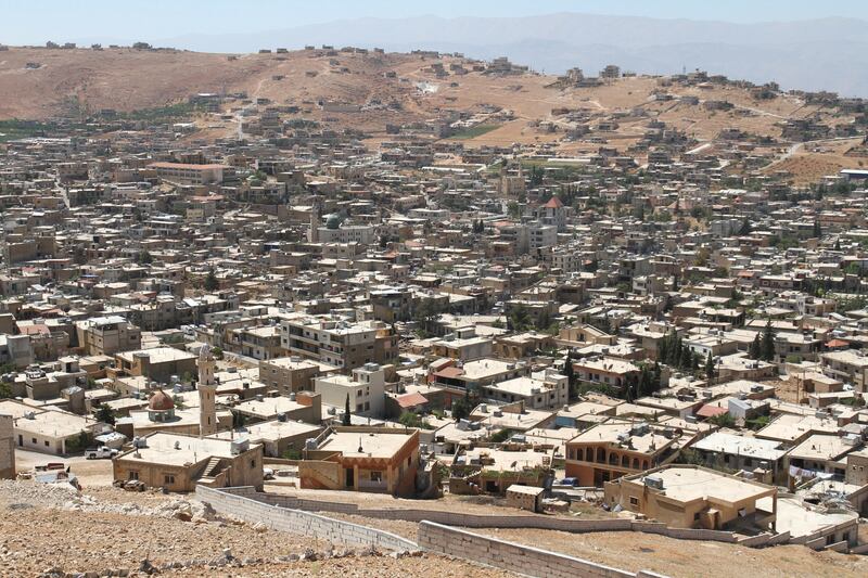 The northern Lebanese city of Arsal. The outskirts of the city were recently cleared of Al Qaeda-linked fighters, resulting in negotiations that allowed thousands of Syrian refugees in the area to reutrn to Syria. August 18, 2017. 
