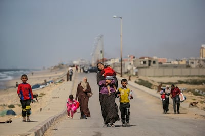 Supporters of UNRWA say it is the only agency capable of delivering the required assistance to displaced Palestinians. EPA 
