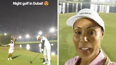 Will Smith and Jada Pinkett Smith have been golfing in Dubai this week. Instagram / Jada Pinkett Smith