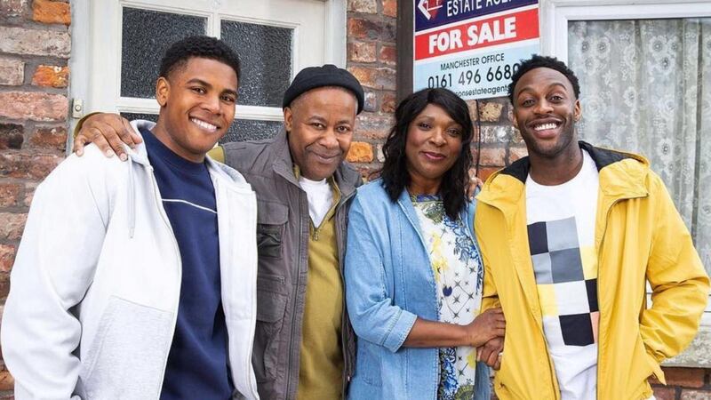  The Baileys, new residents of 'Coronation Street', are the first black family to appear in the British soap opera. Courtesy of ITV