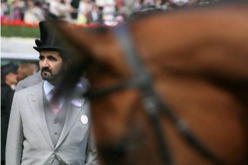 Sheikh Mohammed bin Rashid has led the UAE horsemen to the forefront of thoroughbred racing around the world. Courtesy of RacingFotos.com