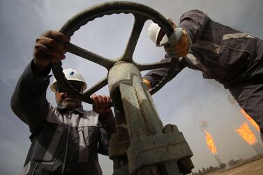 <p>The Nahr Bin Omar natural gas field, north of the southern Iraqi port of Basra. The proposed Red Sea pipeline will source oil from Iraq&#39;s southern oil fields.&nbsp;Mohammed Ali / AFP</p>
