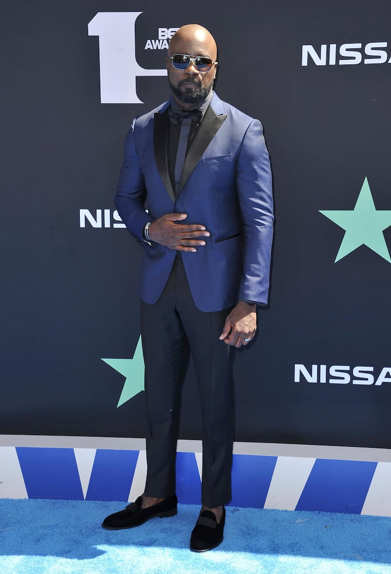 Mike Colter arrives at the BET Awards on June 23, 2019, in Los Angeles. AP