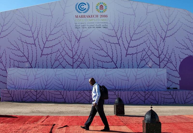 The COP22 international climate conference in Morocco is a gathering of governments and businesses focused on reducing global warming. Fadel Senna / AFP


