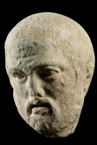 The marble image of a bearded man was carved in 438-432 BC. AFP