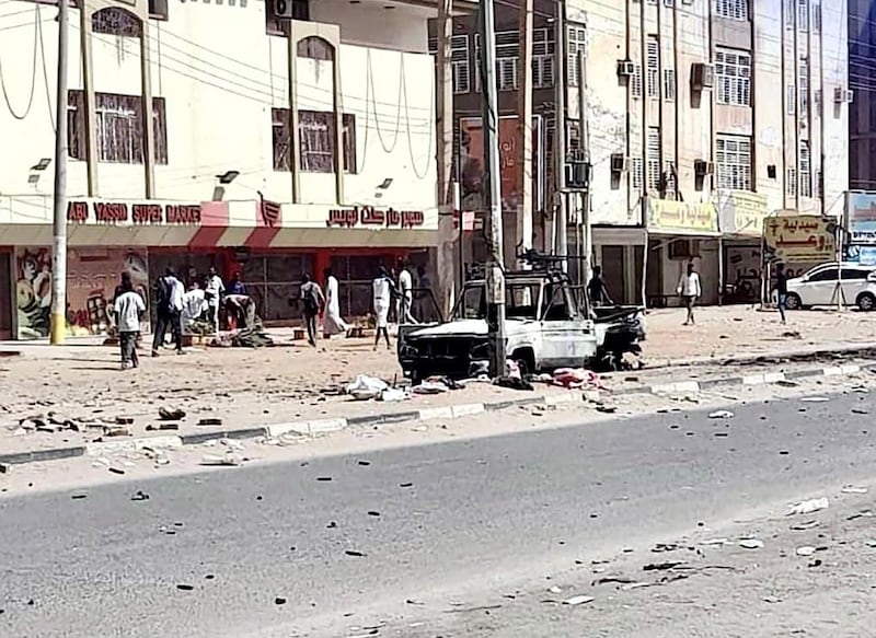 The fighting has caused heavy damage to parts of Khartoum. EPA