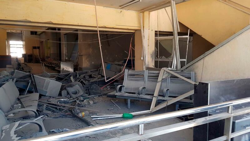 Damascus International Airport was hit by an Israeli air strike on June 10. AP
