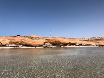 ABU DHABI, UNITED ARAB EMIRATES. 08 AUGUST 2018. Shuweihat Island along the E11 near the border of Saudi Arabia on the western edge of the UAE. (Photo: Supplied by Steve Flawith) Journalist: Kevin Hackett. Section: National.