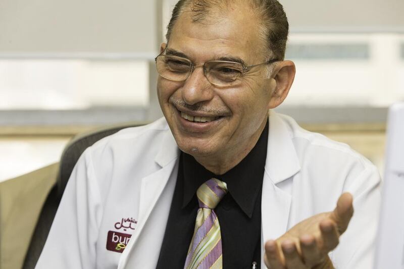 Dr Amin El Gohary after his visit to war-stricken Yemen, where he performed non-stop surgeries. Now he is urging more doctors to visit Yemen, where medics are in short supply. Christopher Pike / The National