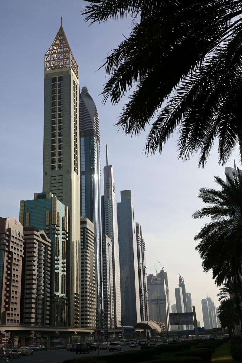 The Gevora Hotel, the world's tallest hotel is seen in Dubai, UAE February 12, 2018. REUTERS/Satish Kumar