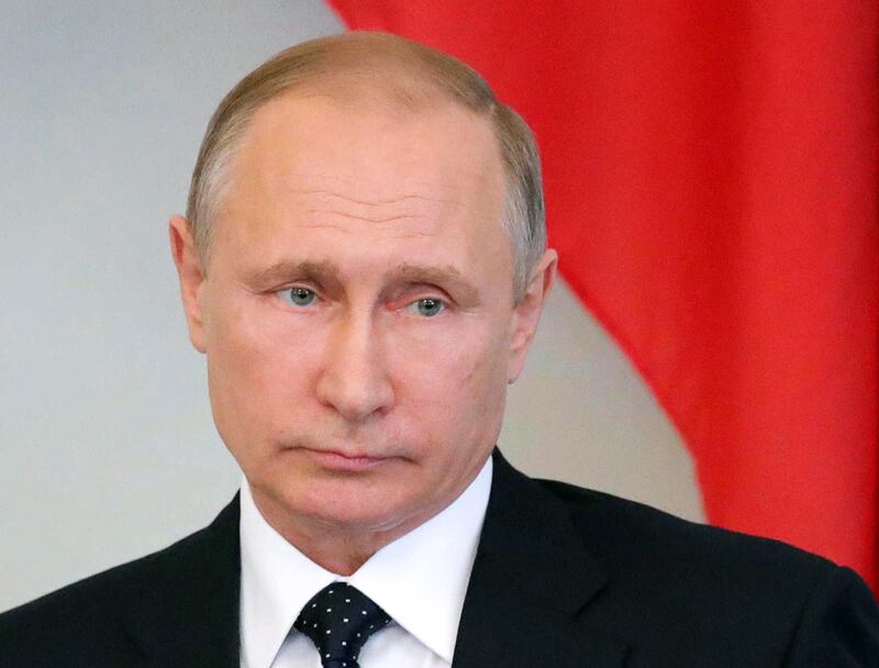 Russian President Vladimir Putin criticises new US senate vote to impose new sanctions on Russia. EPA/MICHAEL KLIMENTYEV / SPUTNIK / KREMLIN POOL MANDATORY CREDIT