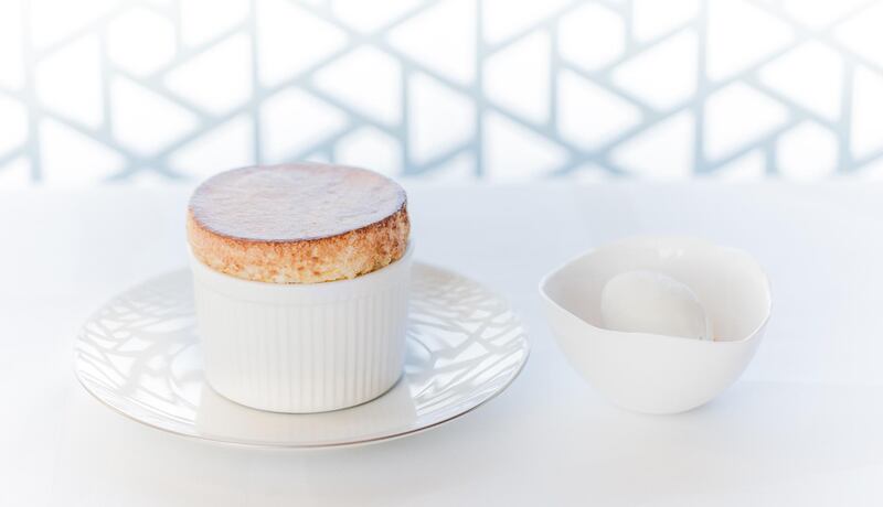 A souffle at Mix by Alain Ducasse