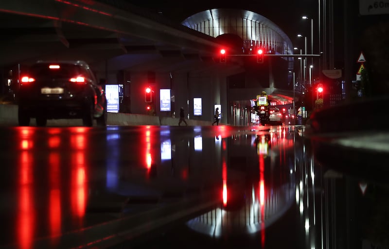 Public sector workers in Dubai will work remotely on Friday, due to the wet weather. Pawan Singh / The National