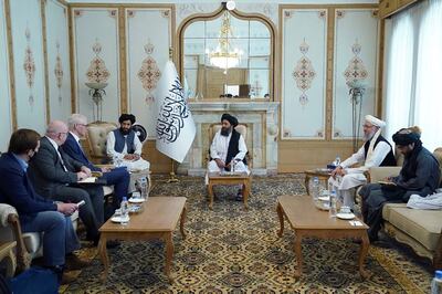 British diplomats travelled to Afghanistan on Monday to meet representatives of the Taliban. AP