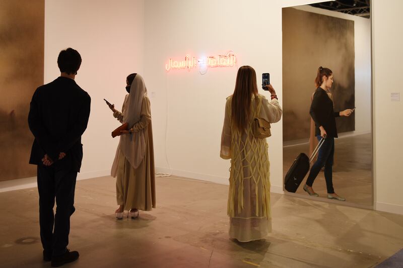 More than 600 artworks are on display in booths across three galleries in Manarat Al Saadiyat.