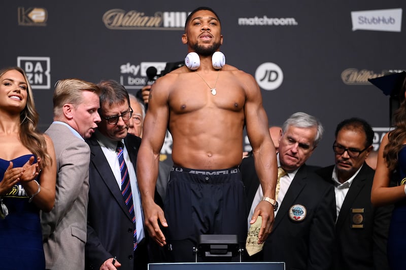 Anthony Joshua weighs in. Getty Images