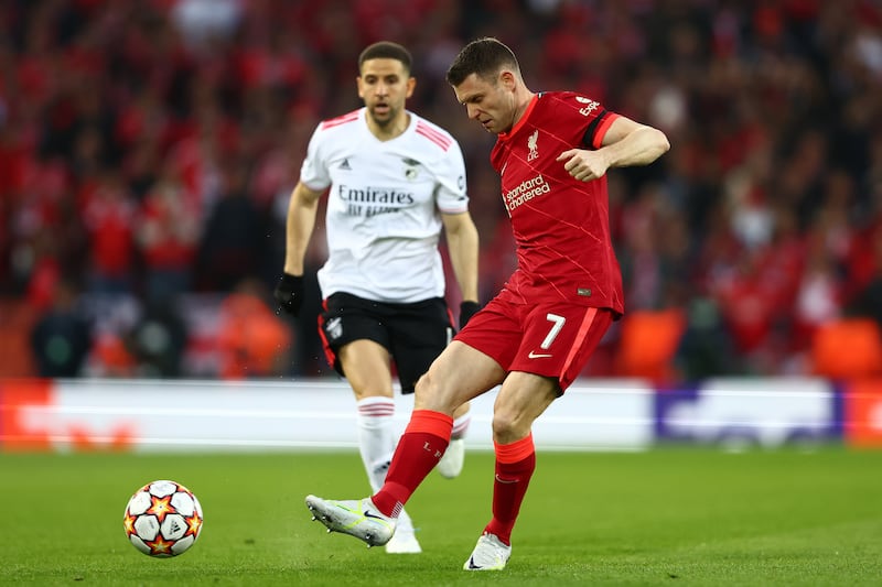 James Milner - 5. The 36-year-old was unlucky to deflect the ball to Ramos but it was because he was a step too late into the tackle, which happened too often. He made way for Thiago in the 58th minute. Getty