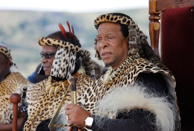 The late Zulu King Goodwill Zwelithini, who has been succeeded by the first son of his third wife. EPA
