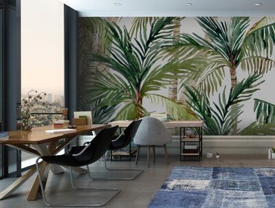 Introduce botanical prints in upholstery or wallpaper. Courtesy Wallsauce.com