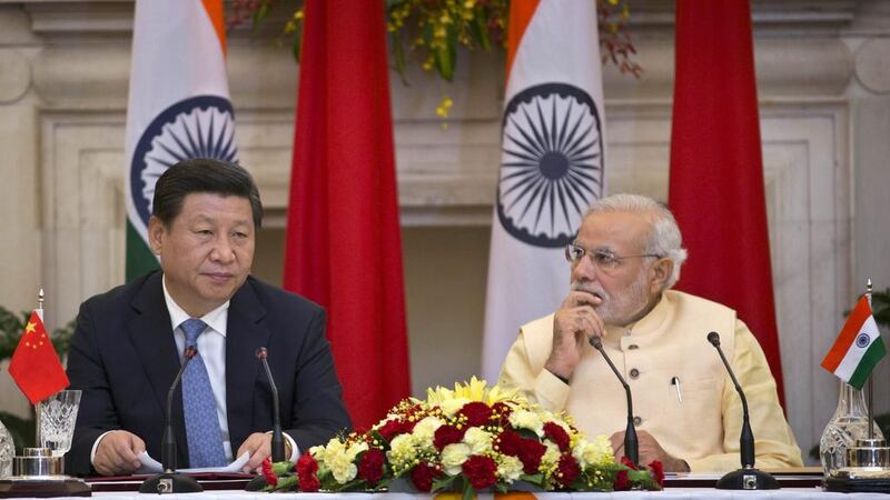 Negotiators used the then-impending Brics summit in Xiamen on September 4 as a deadline to resolve the stand-off over Doklam, since India’s prime minister Narendra Modi and China’s president Xi Jinping - pictured here together in New Delhi in September 2014 - were expected to meet on the sidelines of the conference. Manish Swarup / AP
