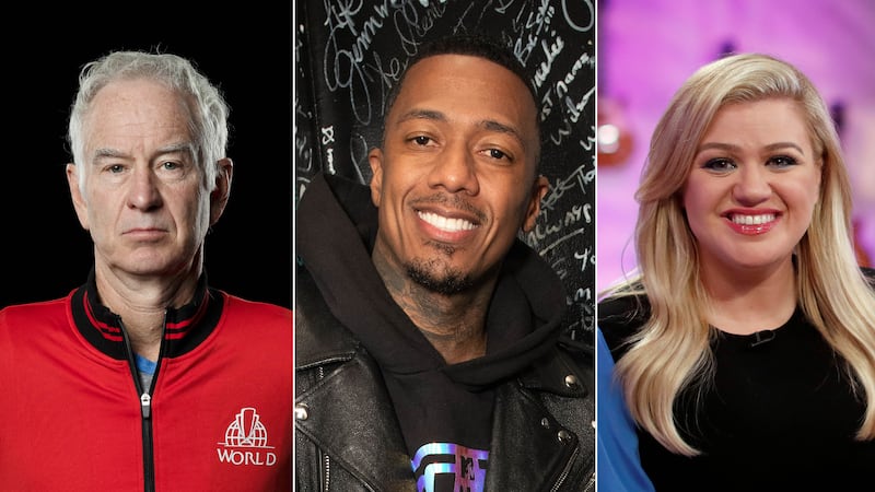 John McEnroe, Nick Cannon and Kelly Clarkson have hosted their own eponymous talk shows, but only Clarkson proved a success with audiences. Photo: AFP, Getty Images, Reuters