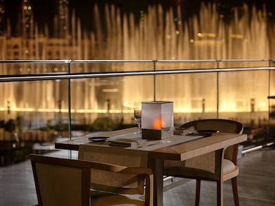 The hotel has impeccable views of the Dubai Fountain