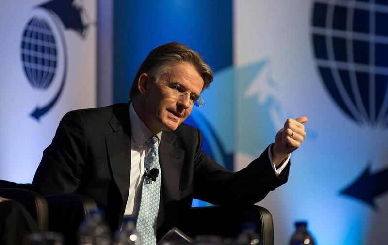 John Flint, chief executive officer of retail ranking and wealth management for HSBC Holdings Plc, speaks during the International Economic Forum Of The Americas conference in Toronto, Ontario, Canada, on Monday, Sept. 12, 2016. The Toronto Global Forum is an international conference fostering dialogue on national and global issues while bringing together heads of states, central bank governors, ministers and economic decision makers. Photographer: James MacDonald/Bloomberg